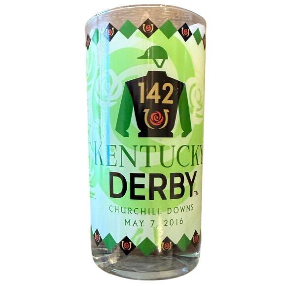 Kentucky Derby Other - KENTUCKY DERBY Mint Julep Glass Churchill Downs May 7, 2016 Green Jockey